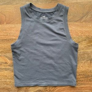 Hollister Crop Seamless Rib High-Neck Tank